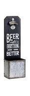 Personalized gifts Canada – front view of engraved wooden bottle opener