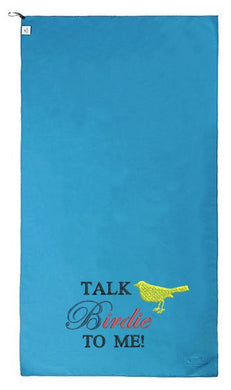 Personalized gifts Canada – front view of custom golf towel