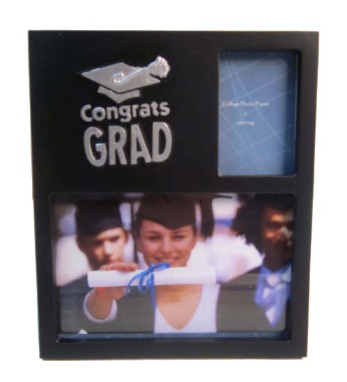 Customized graduation photo frame with tassel display – perfect grad gift in Canada.