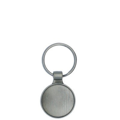 Round insert key chain - Silver