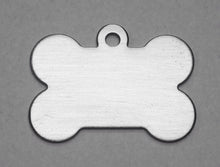 Load image into Gallery viewer, Stainless Steel Bone Pet Tag engravable
