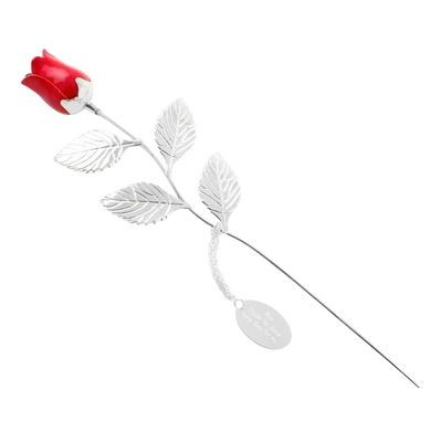 Silver-plated red rose – a timeless personalized gift for anniversaries, weddings, and special occasions. A symbol of love and elegance.