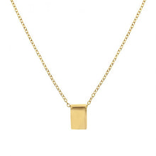 Load image into Gallery viewer,  gold rectangle necklace pendant
