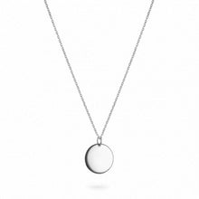 Load image into Gallery viewer, silver monogram pendant necklace
