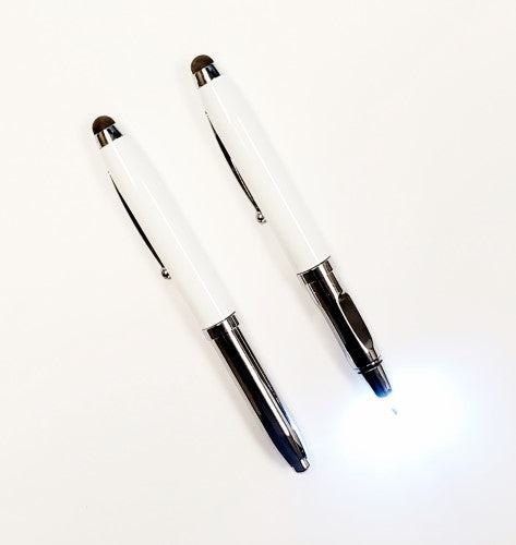 SMART LED PEN –Triple Function Light-Up Pen -White
