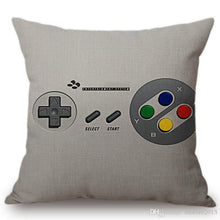 Load image into Gallery viewer, Vintage Game Controller Cotton Linen Square Throw Pillow  45x45CM

