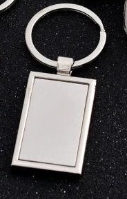 Stainless Steel Keychain- Square