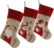 Load image into Gallery viewer, Linen Stocking - Santa

