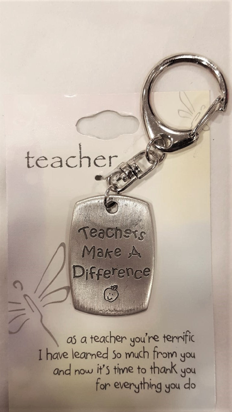 Teacher's make a difference key chain