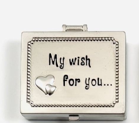 My Wish For You…” Pewter Hinged Keepsake Box