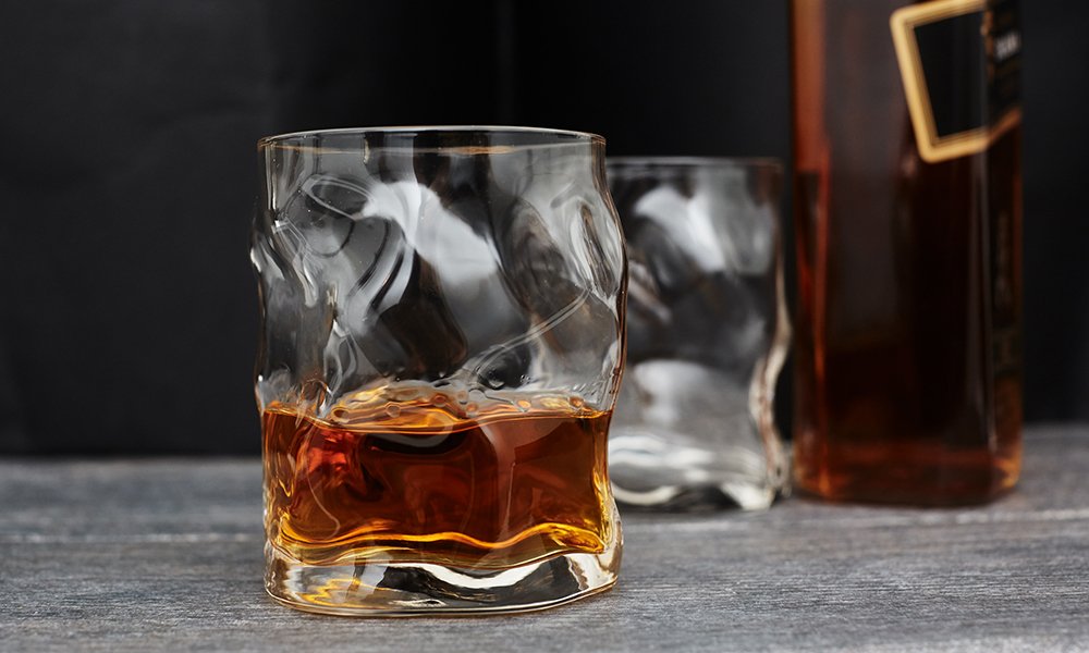 Whiskey Melt thick Bottom Glass