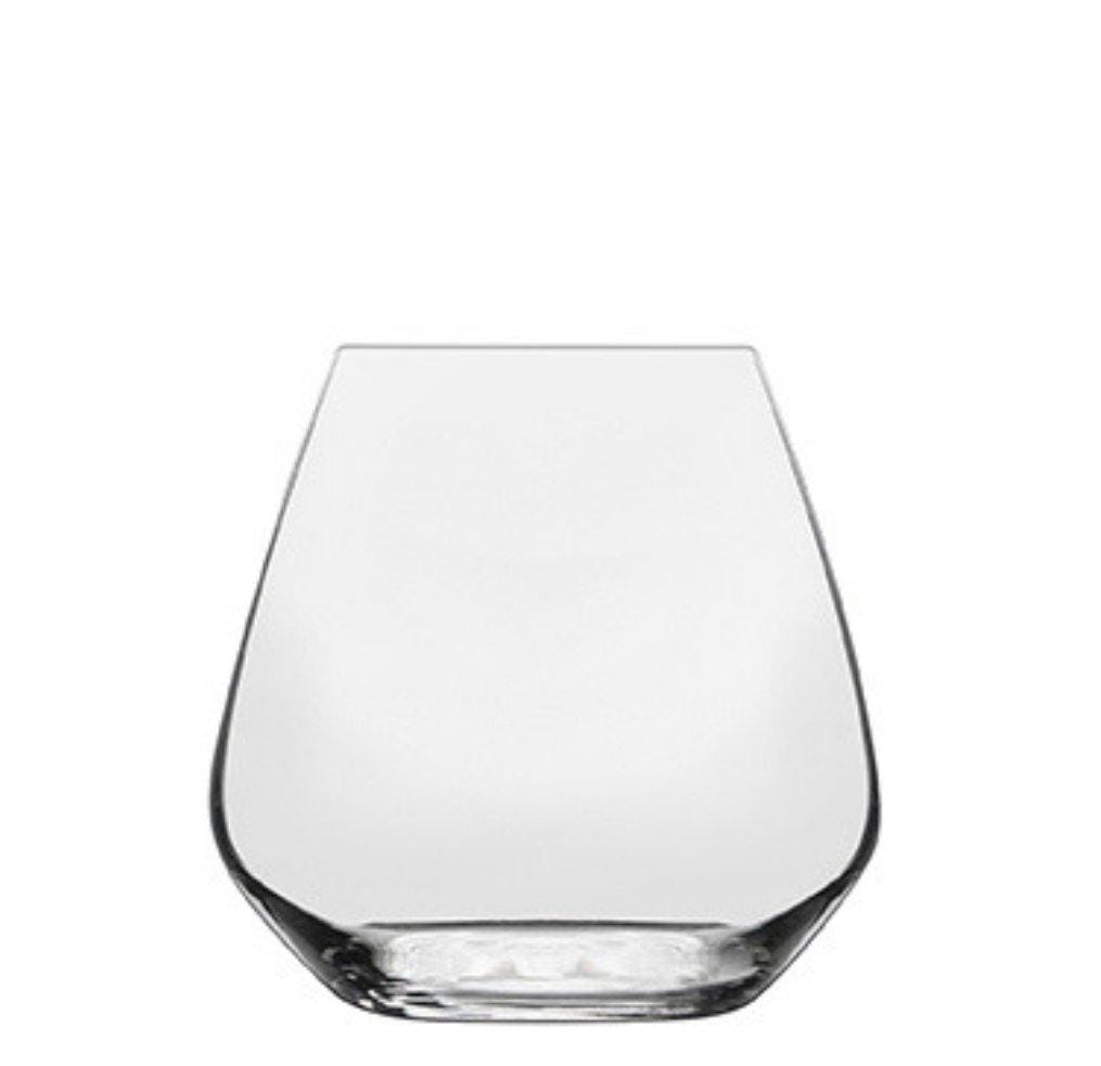 Wide Base Stemless Wine Glass